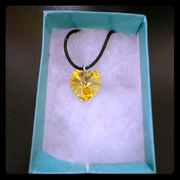 Jewelry Citrine Gold Crystal Heart Necklace Poshmark Jewelry Citrine Gold Crystal Heart Necklace Poshmark